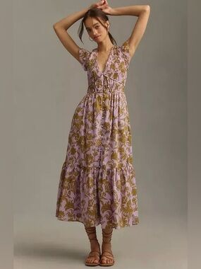 Anthropologie peregrine maxi dress